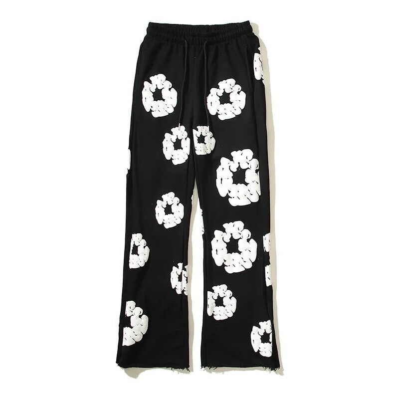 Flower Print Sweatpants Yatego Spades