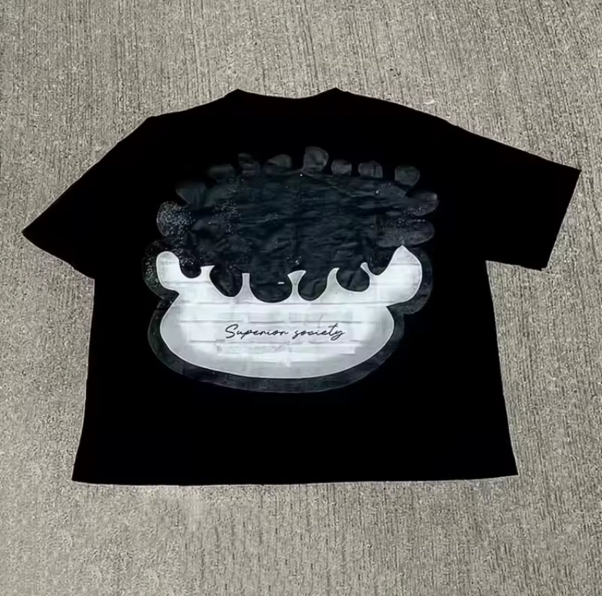 Superior Society “Graffiti Face” Tee - Black