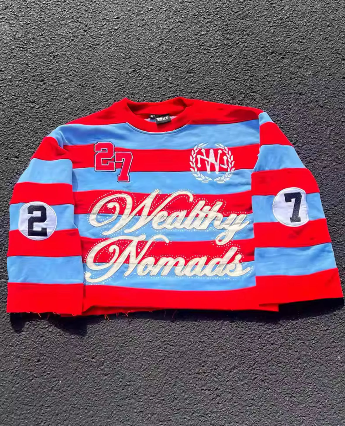 Wealthy Nomads Striped Crew