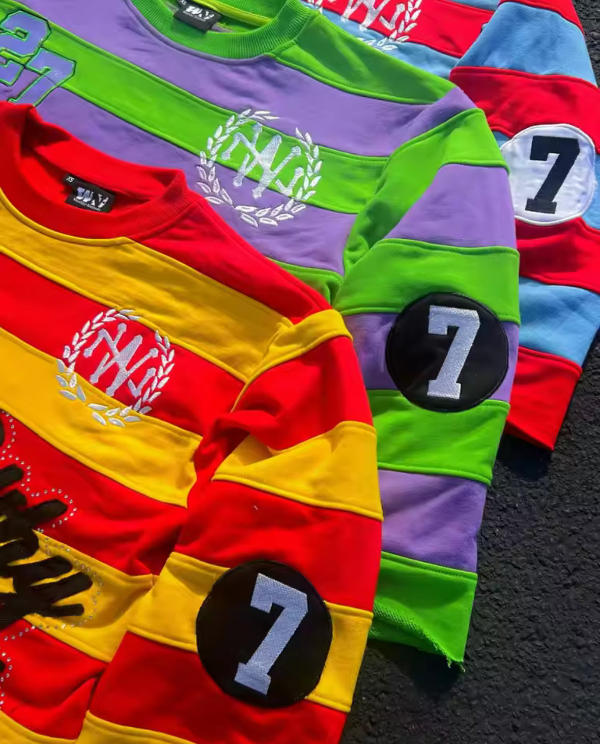 Wealthy Nomads Striped Crew