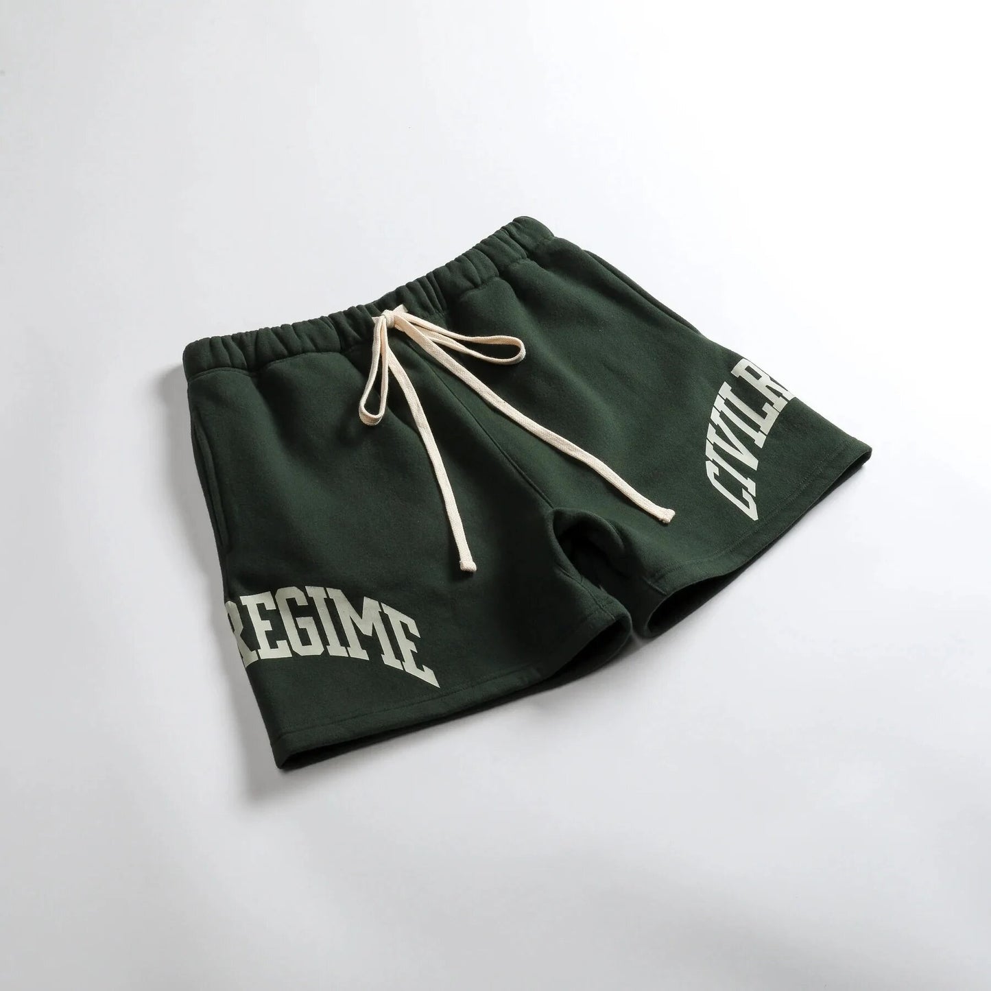 “Civil Regime” Mens Casual Shorts - Green