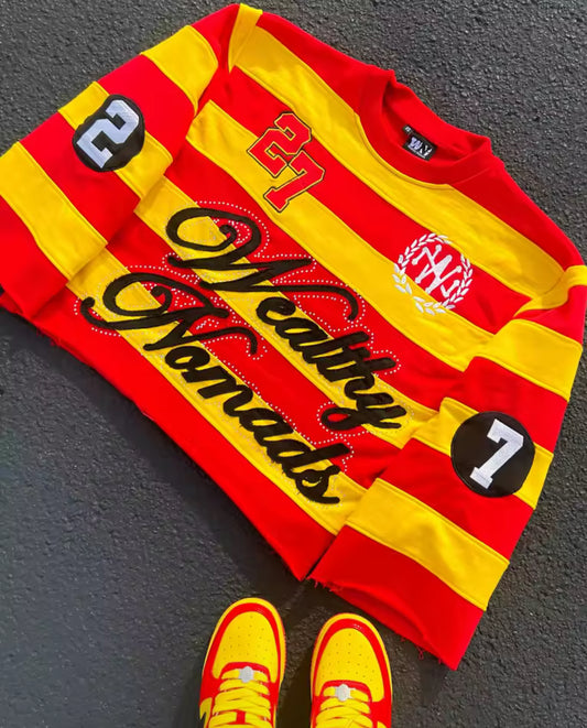 Wealthy Nomads Striped Crew