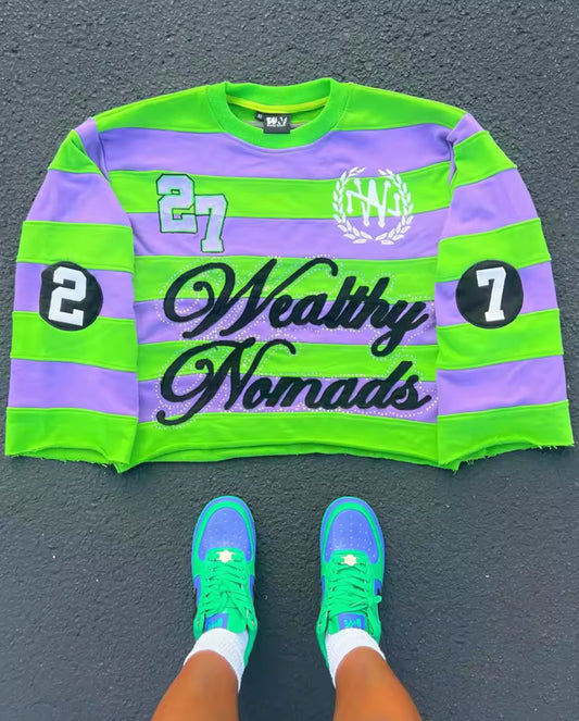 Wealthy Nomads Striped Crew
