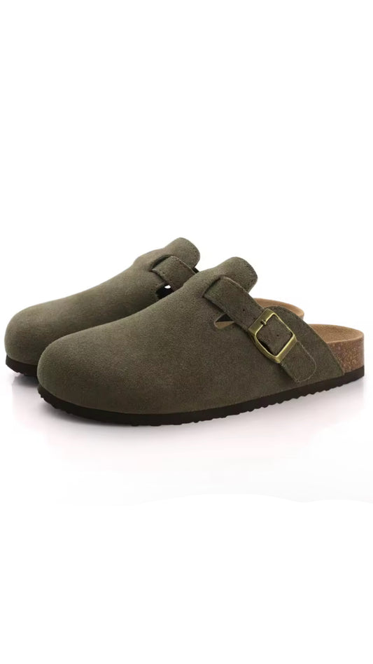 Olive Nomad Clogs