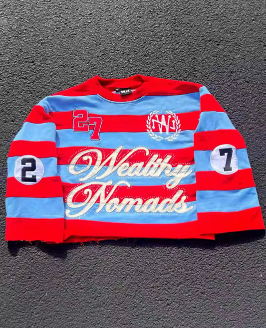 Wealthy Nomads Striped Crew